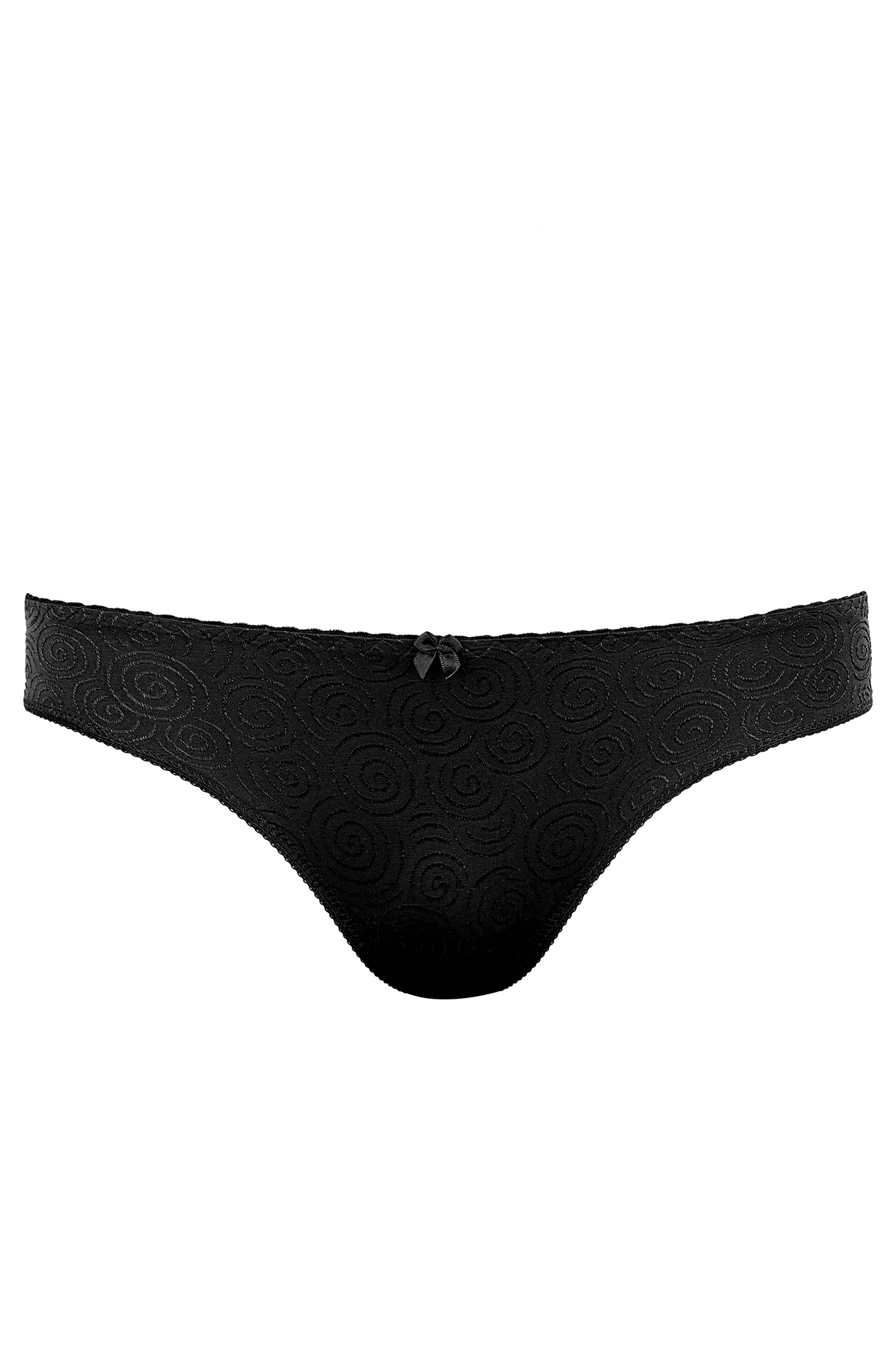 G-058 panty with decorative bow black
