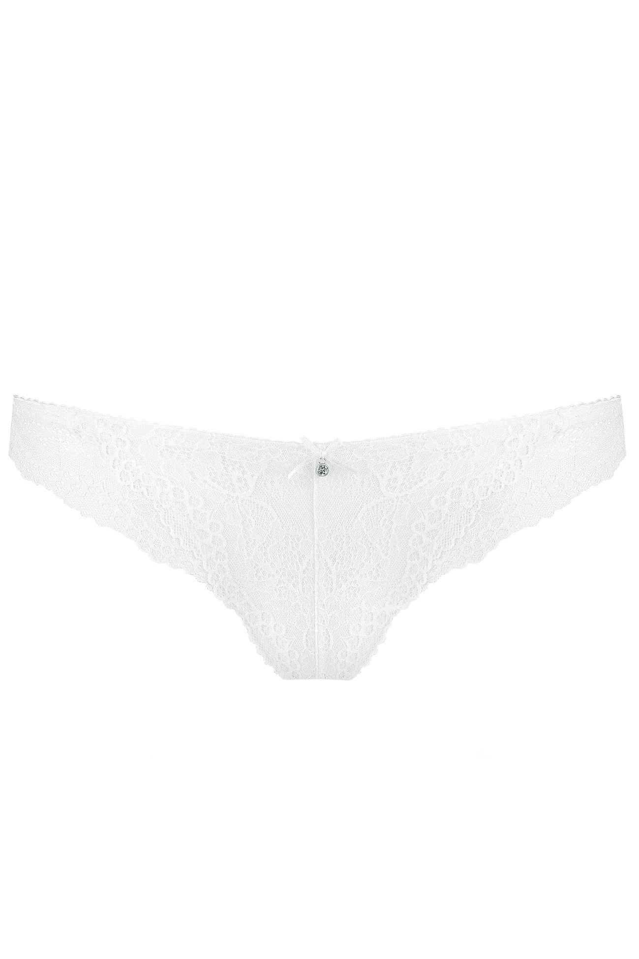 Scarlet lace panty with decoration