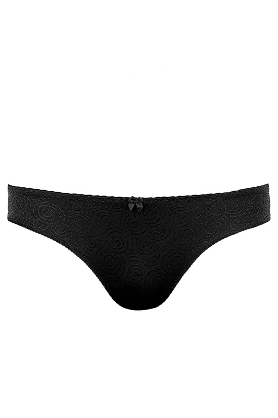 G-058 panty with decorative bow black