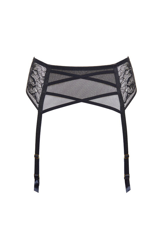 Gorteks Gwen lace garter belt black Classic collection