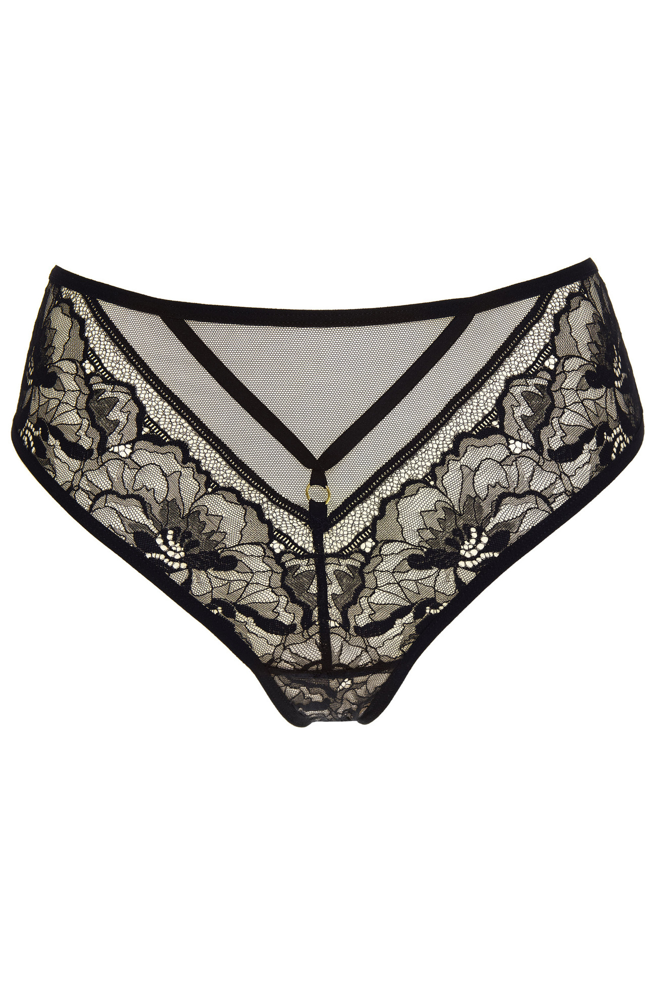 Gorteks Gwen lace panty black Classic collection