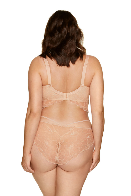 Charlize lace panty with straps beige