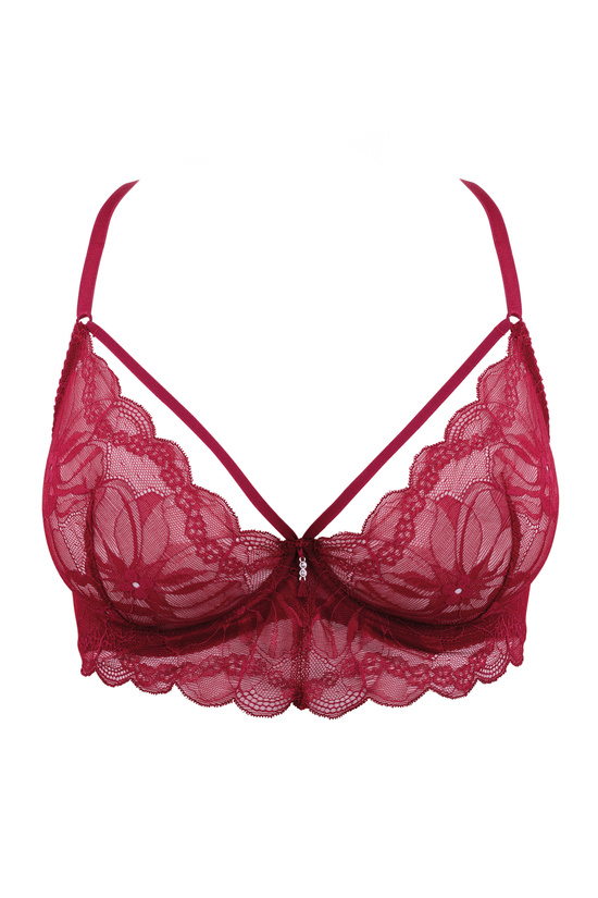 Charlize soft bra with straps red
