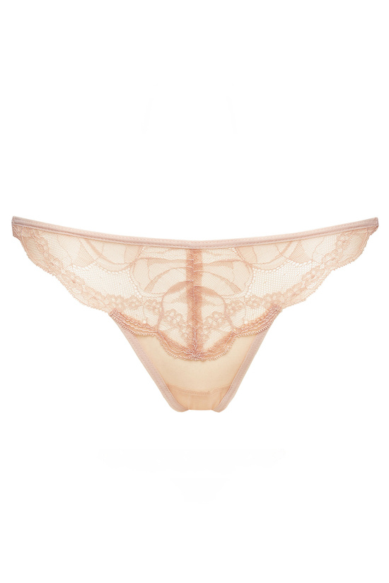 Charlize soft lace thong beige