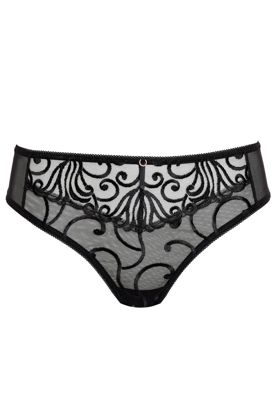 Fiore embroidered panty black