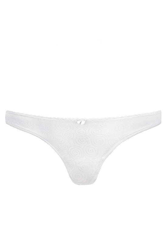 G-058 thong with decorative bow white