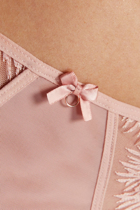 Mable panty with emboroidery pink