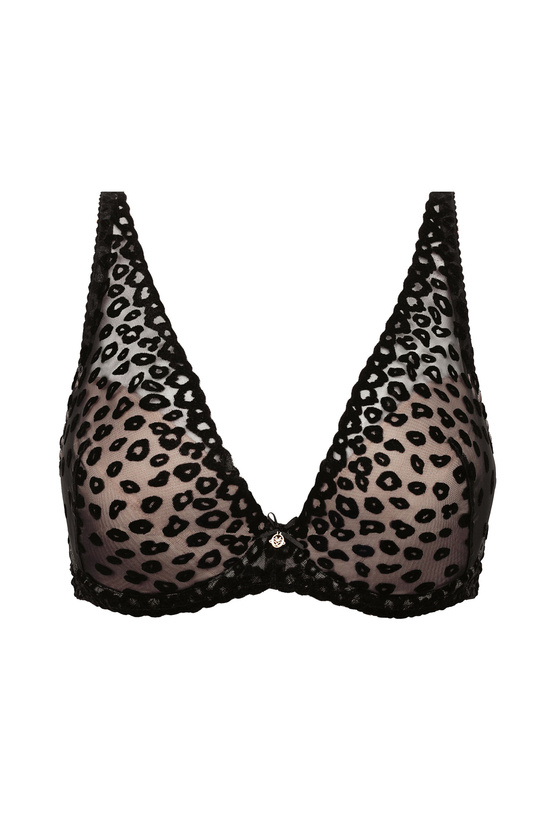Melanie push-up bra leopard pattern