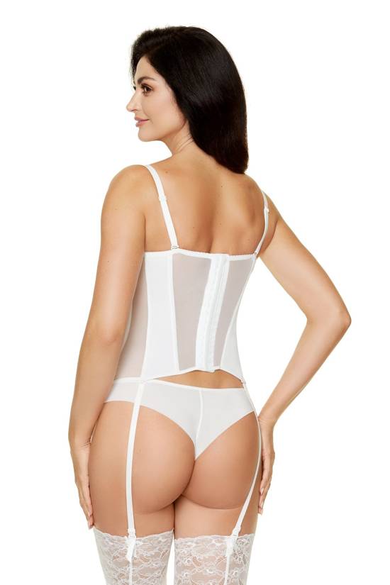 Rome push-up corset white