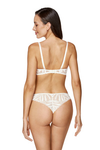 Eclipse lace push-up bra cream