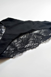 Julia cotton panty with lace back triple pack