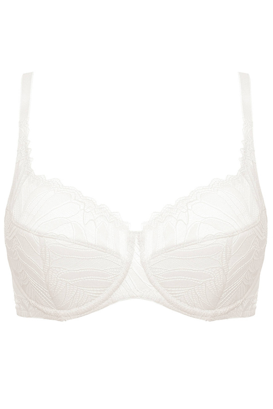 Eclipse lace half padded bra cream