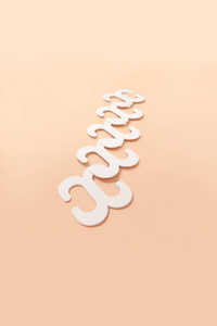 Bra straps clips white