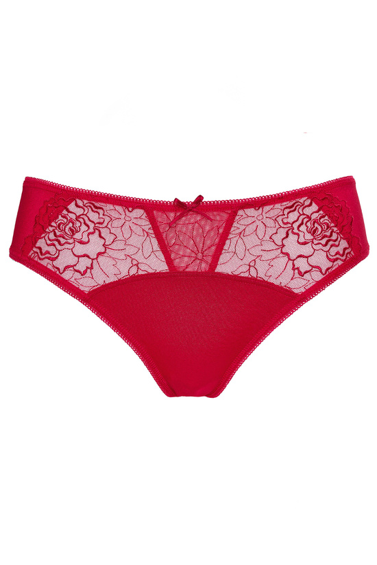 Pamela embroidered panty carmine