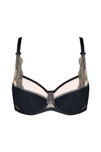 Heidi embroidered half padded bra