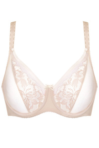 Egerie embroidered soft bra plus size