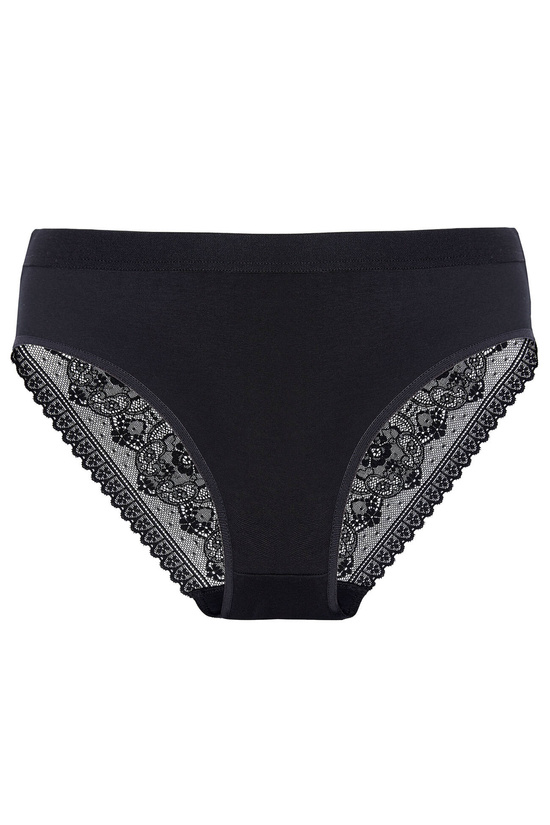 Estera cotton panty with lace back triple pack