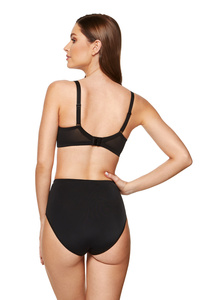 Valentina mesh triangle bra black