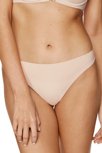 Blanca seamless thong with lace back triple pack