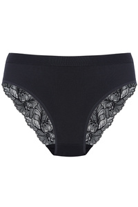 Julia cotton panty with lace back triple pack