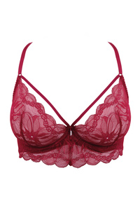 Charlize soft bra with straps red