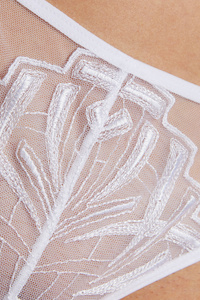 Angel embroidered panty white
