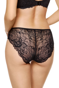 Eliza cotton panty with lace back triple pack