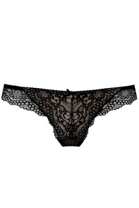 Scarlet lace thong black