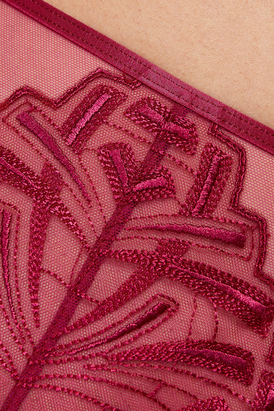 Angel panty with embroidery and tulle
