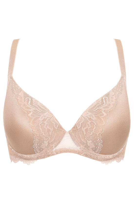 Kiara moulded cup bra with lace