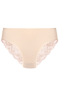 Eliza cotton panty with lace back triple pack
