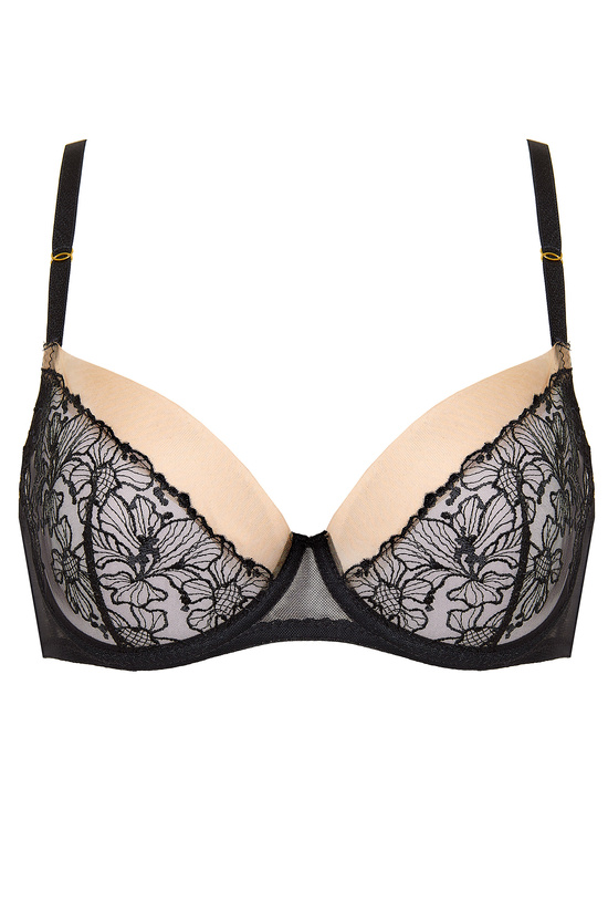 Fleur embroidered soft bra
