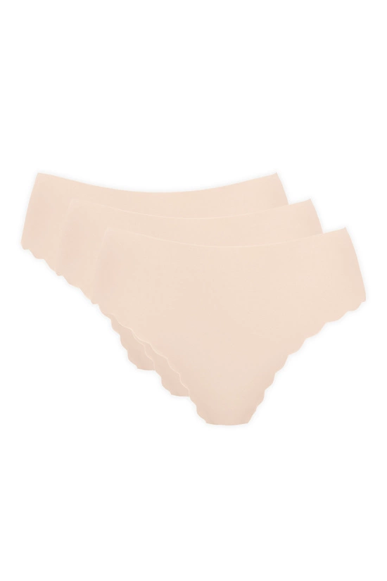 Lucky seamless panties with decorative edge 3-pack