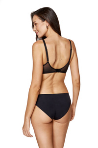 Madlene biustonosz usztywniany gładki czarny