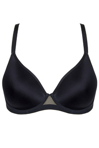 Madlene biustonosz usztywniany gładki czarny