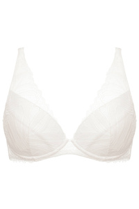 Eclipse lace push-up bra cream