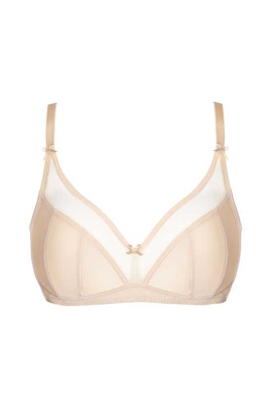 Zara wireless soft bra beige