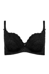 G-246 jacquard padded bra beige