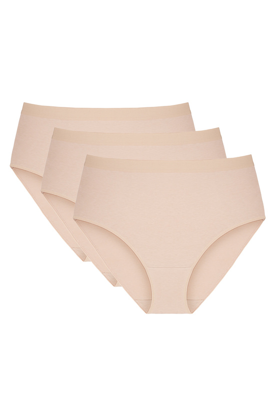 Sara cotton high waist panty triple pack