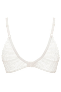 Eclipse lace half padded bra cream