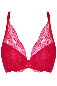 Rouge biustonosz push-up koronkowy