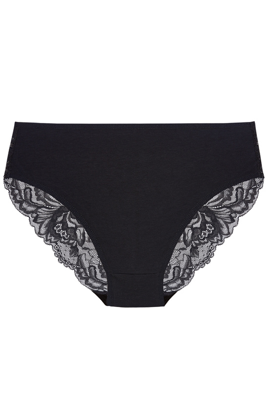 Eliza cotton panty with lace back triple pack