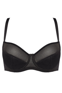 Rene half padded bra with mesh