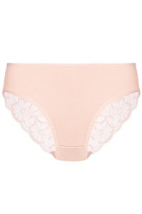 Emilia cotton panty with lace back triple pack