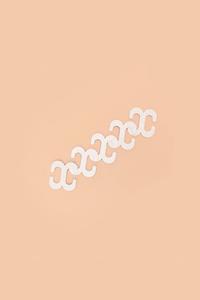 Bra straps clips white