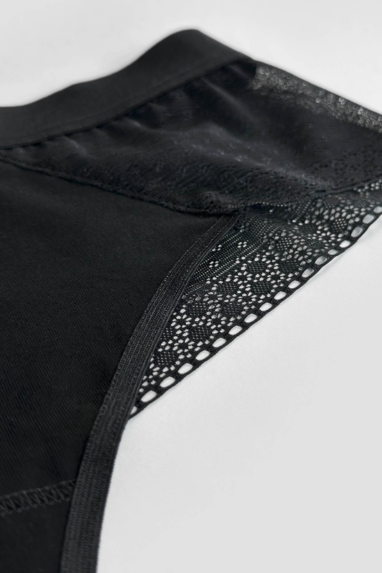 Janka cotton thong with lace back triple pack
