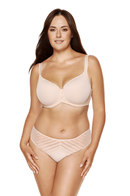 Luna smooth padded bra beige