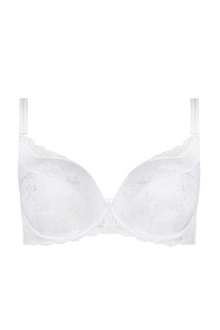 Linda padded bra with lace white