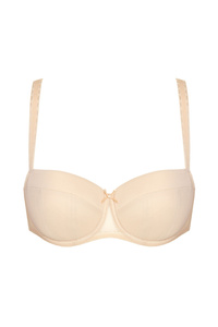 Zara smooth padded bra beige