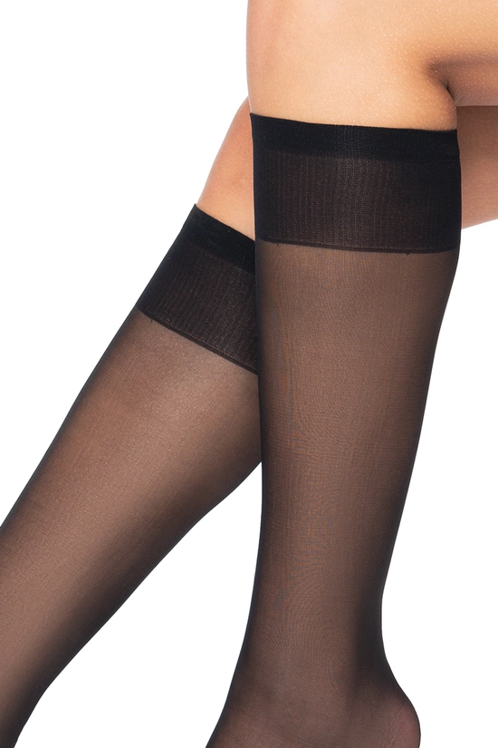 Podkolanówki bezuciskowe 2 pary 15 DEN